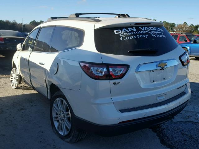 1GNKRGKDXFJ135116 - 2015 CHEVROLET TRAVERSE L WHITE photo 3