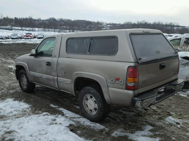 1GTEK14V1YZ213526 - 2000 GMC NEW SIERRA TAN photo 3