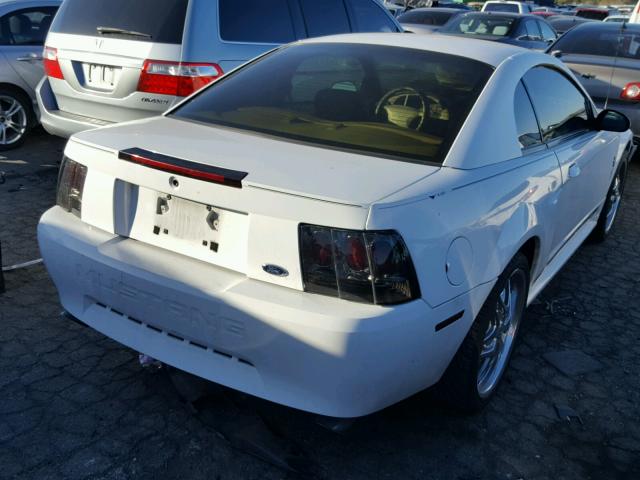 1FAFP40401F170993 - 2001 FORD MUSTANG WHITE photo 4