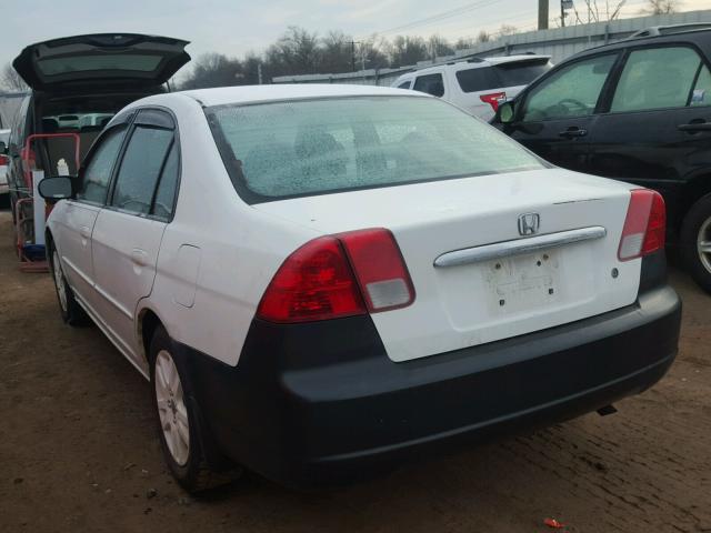 2HGES16553H507177 - 2003 HONDA CIVIC LX WHITE photo 3