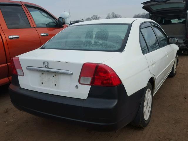 2HGES16553H507177 - 2003 HONDA CIVIC LX WHITE photo 4