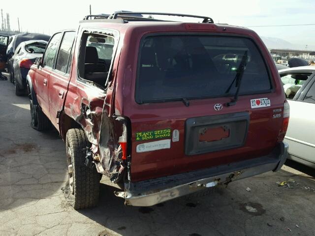 JT3HN86R7X0221327 - 1999 TOYOTA 4RUNNER SR BURGUNDY photo 3