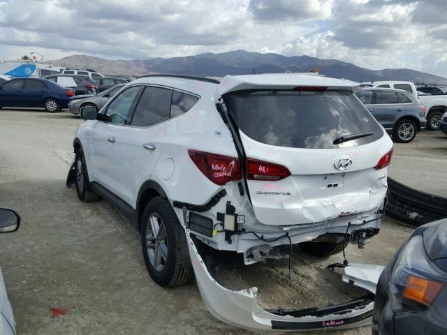 5XYZU3LB0HG454619 - 2017 HYUNDAI SANTA FE S WHITE photo 3