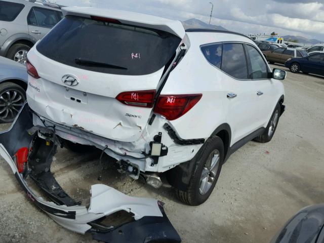 5XYZU3LB0HG454619 - 2017 HYUNDAI SANTA FE S WHITE photo 4