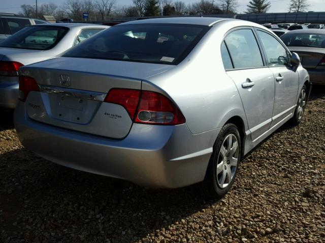 2HGFA165X9H302339 - 2009 HONDA CIVIC LX SILVER photo 4