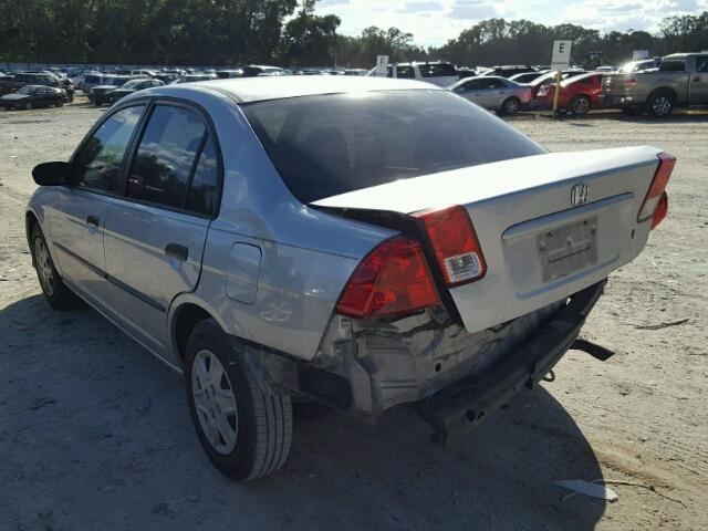 2HGES16345H561894 - 2005 HONDA CIVIC DX V SILVER photo 3