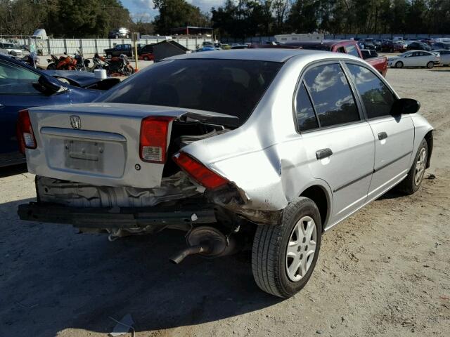 2HGES16345H561894 - 2005 HONDA CIVIC DX V SILVER photo 4