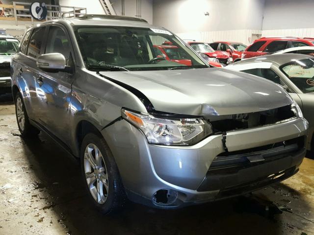 JA4JZ4AXXEZ008908 - 2014 MITSUBISHI OUTLANDER GRAY photo 1