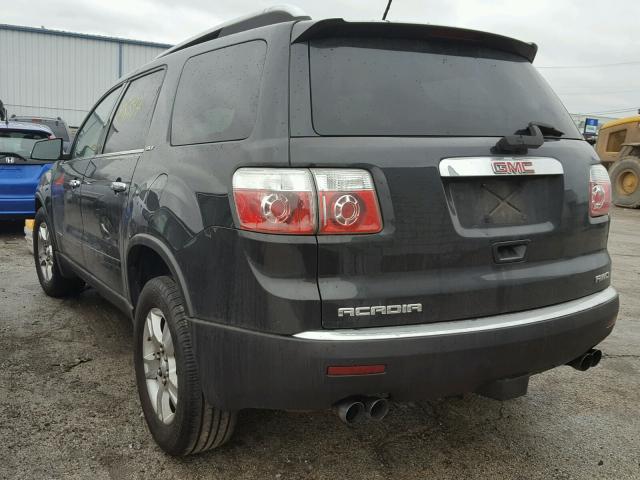 1GKEV23798J254621 - 2008 GMC ACADIA SLT შავი ფოტო 3