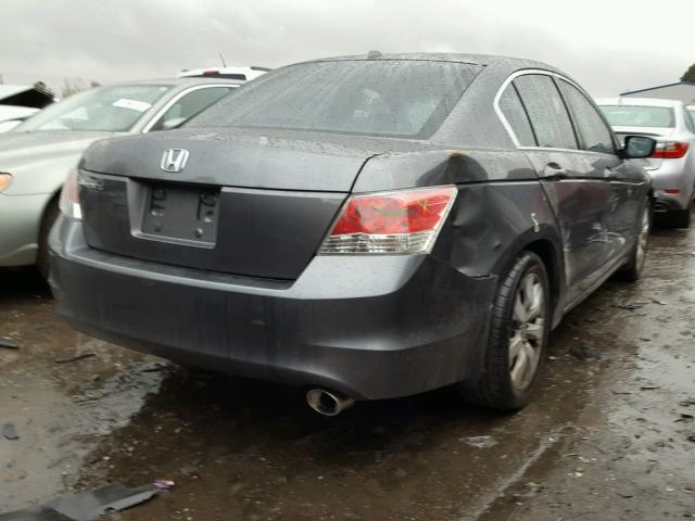 1HGCP26858A128839 - 2008 HONDA ACCORD EXL GRAY photo 4