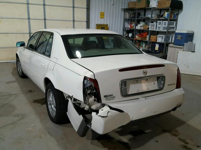 1G6KD54Y74U110216 - 2004 CADILLAC DEVILLE WHITE photo 3