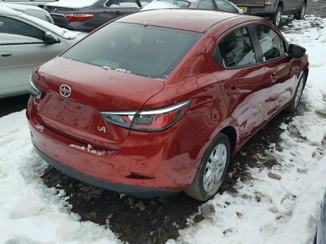 3MYDLBZV6GY136962 - 2016 TOYOTA SCION IA RED photo 4