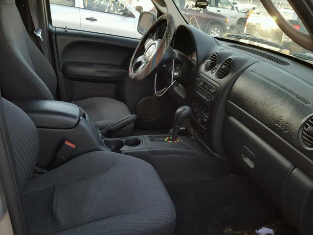 1J4GL48K03W645097 - 2003 JEEP LIBERTY SP SILVER photo 5