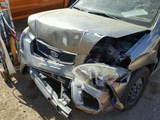 KNADH4A35A6673159 - 2010 KIA RIO LX Մոխրագույն լուսանկար 9
