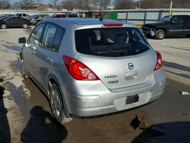 3N1BC1CP7CK234389 - 2012 NISSAN VERSA S SILVER photo 3