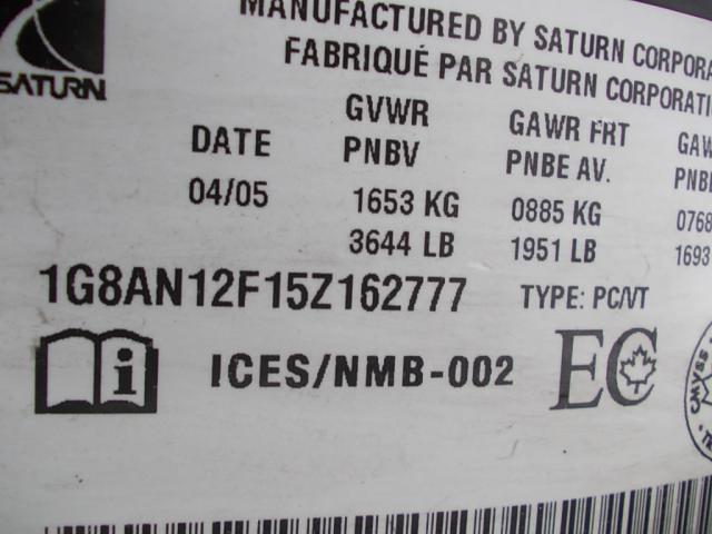 1G8AN12F15Z162777 - 2005 SATURN ION LEVEL GRAY photo 9