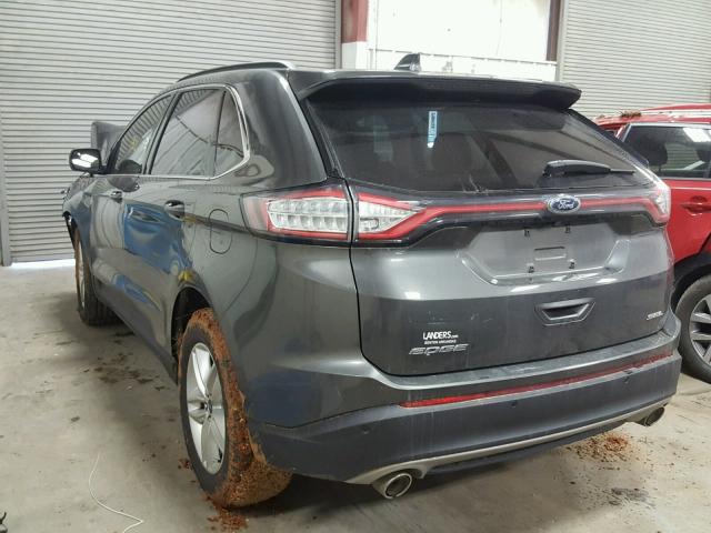 2FMPK3J87GBB26875 - 2016 FORD EDGE SEL GRAY photo 3