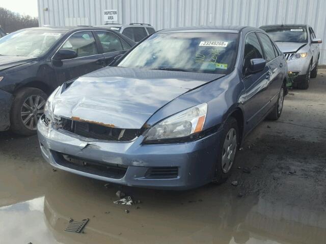 1HGCM56477A076815 - 2007 HONDA ACCORD LX BLUE photo 2