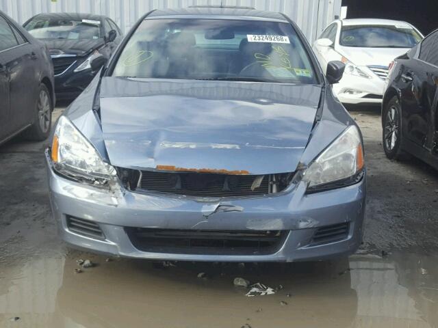 1HGCM56477A076815 - 2007 HONDA ACCORD LX BLUE photo 9