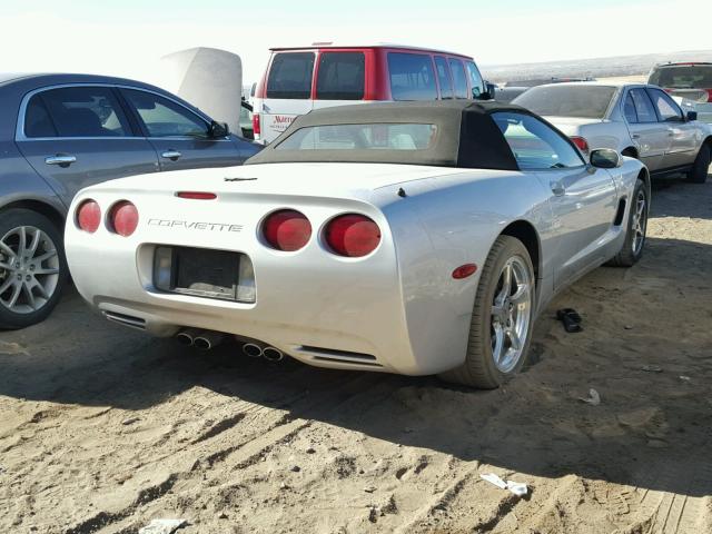 1G1YY32G115126582 - 2001 CHEVROLET CORVETTE SILVER photo 4