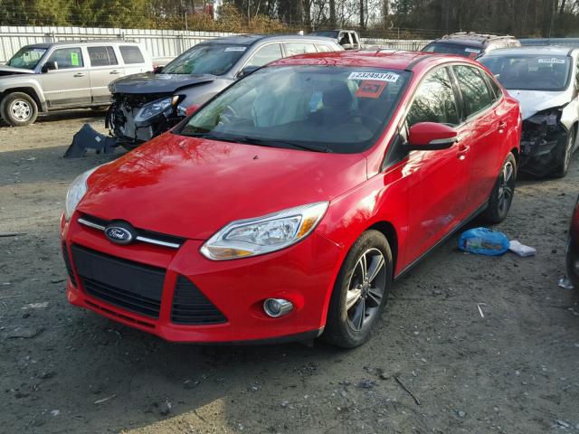 1FADP3F26EL447080 - 2014 FORD FOCUS SE RED photo 2