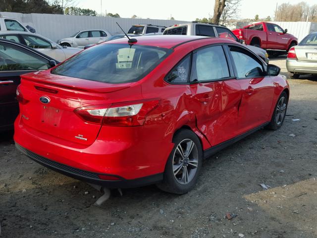 1FADP3F26EL447080 - 2014 FORD FOCUS SE RED photo 4