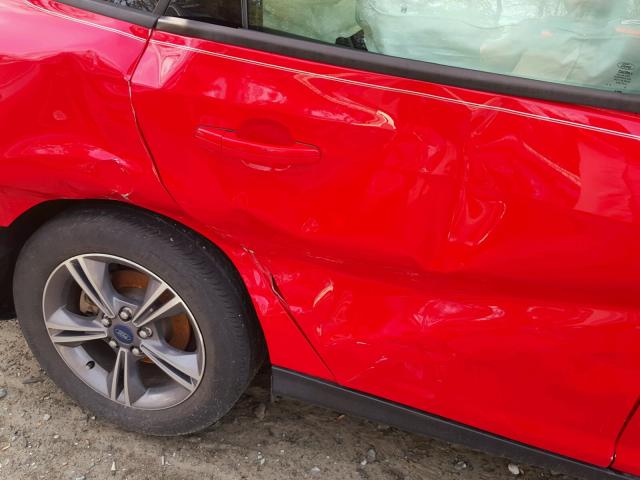 1FADP3F26EL447080 - 2014 FORD FOCUS SE RED photo 9