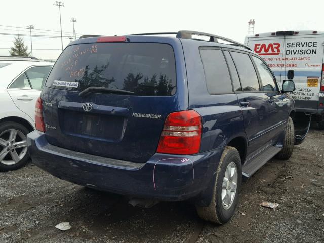 JTEHF21A630099072 - 2003 TOYOTA HIGHLANDER GRAY photo 4