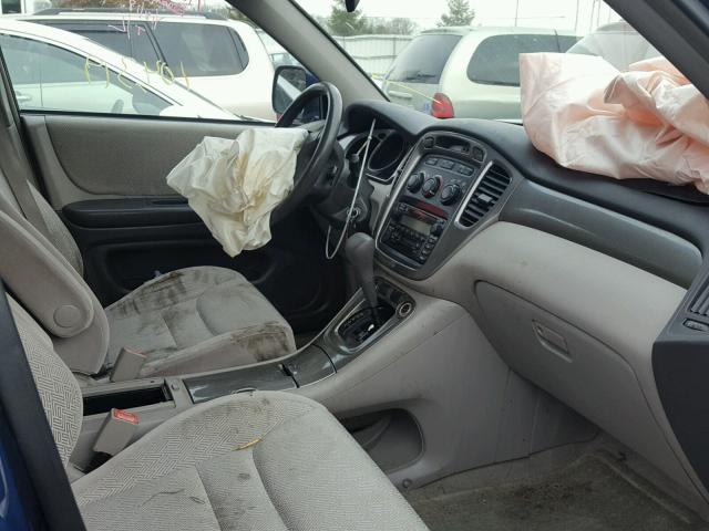 JTEHF21A630099072 - 2003 TOYOTA HIGHLANDER GRAY photo 5