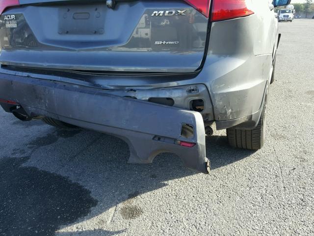 2HNYD28407H501075 - 2007 ACURA MDX TECHNO GRAY photo 9