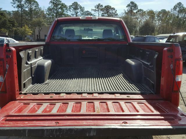 1FTRF12248KF00530 - 2008 FORD F150 RED photo 6