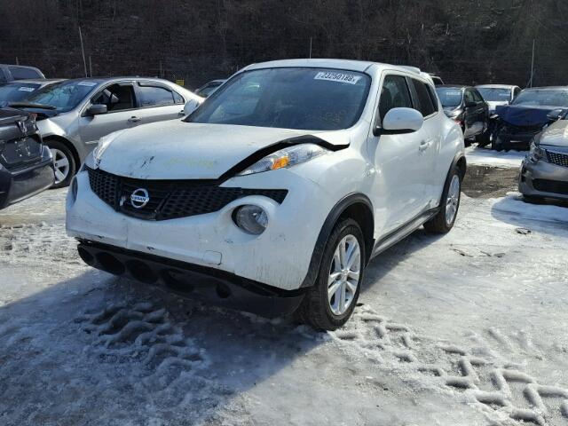 JN8AF5MV1ET358370 - 2014 NISSAN JUKE S WHITE photo 2