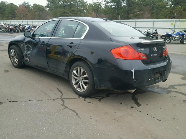 JNKCV61F59M357800 - 2009 INFINITI G37 BLACK photo 3