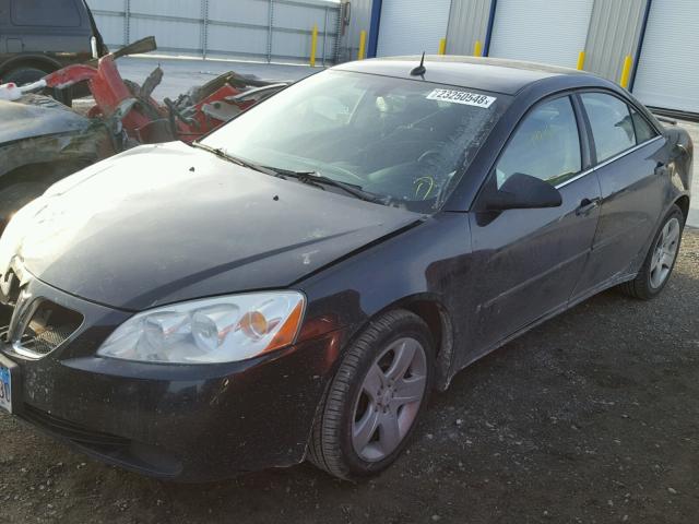 1G2ZG57B484244122 - 2008 PONTIAC G6 BASE BLACK photo 2