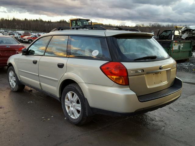 4S4BP61C357330676 - 2005 SUBARU LEGACY OUT CREAM photo 3