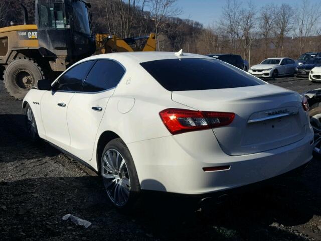 ZAM57XSA3G1175651 - 2016 MASERATI GHIBLI WHITE photo 3