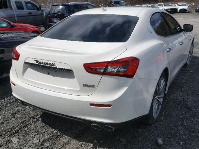 ZAM57XSA3G1175651 - 2016 MASERATI GHIBLI WHITE photo 4