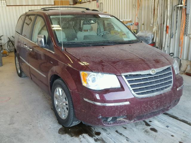 2A8HR64X28R770505 - 2008 CHRYSLER TOWN & COU BURGUNDY photo 1