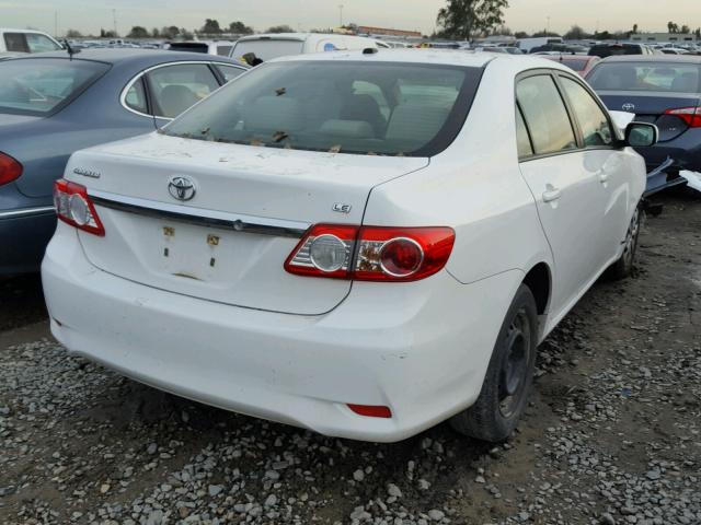 JTDBU4EE2B9168147 - 2011 TOYOTA COROLLA BA WHITE photo 4