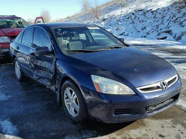 1HGCM56366A079985 - 2006 HONDA ACCORD SE BLUE photo 1