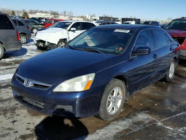 1HGCM56366A079985 - 2006 HONDA ACCORD SE BLUE photo 2