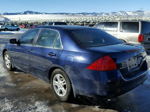 1HGCM56366A079985 - 2006 HONDA ACCORD SE BLUE photo 3