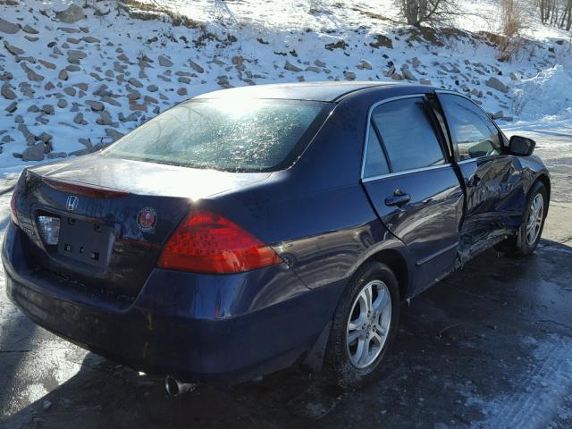 1HGCM56366A079985 - 2006 HONDA ACCORD SE BLUE photo 4