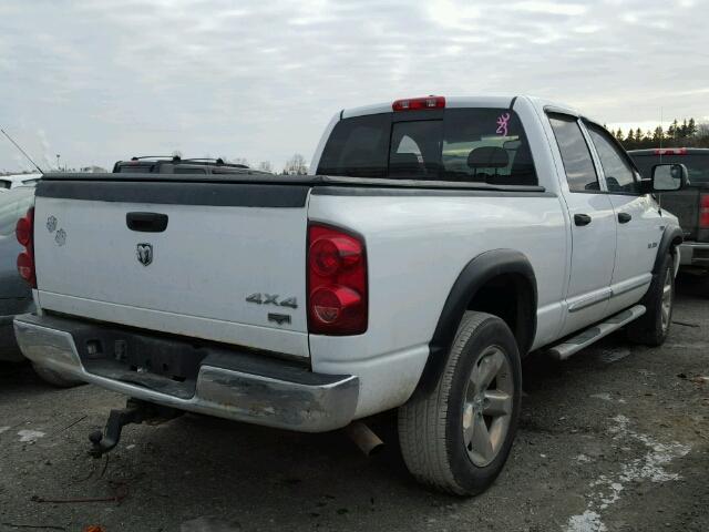 1D7HU18228S551314 - 2008 DODGE RAM 1500 S WHITE photo 4