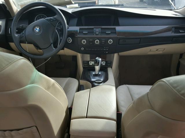 WBANU53568CT19635 - 2008 BMW 528 I WHITE photo 9