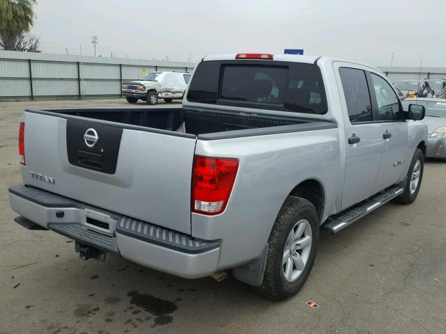 1N6AA0EK8BN323453 - 2011 NISSAN TITAN S GRAY photo 4