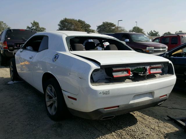 2C3CDZAG5GH148737 - 2016 DODGE CHALLENGER WHITE photo 3