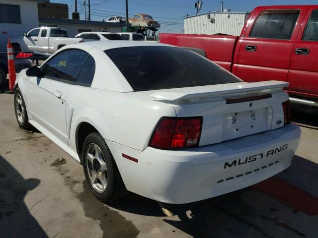 1FAFP40433F436607 - 2003 FORD MUSTANG WHITE photo 3