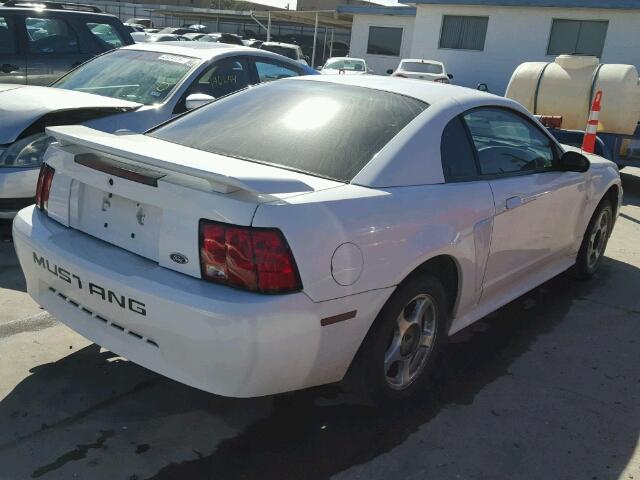 1FAFP40433F436607 - 2003 FORD MUSTANG WHITE photo 4