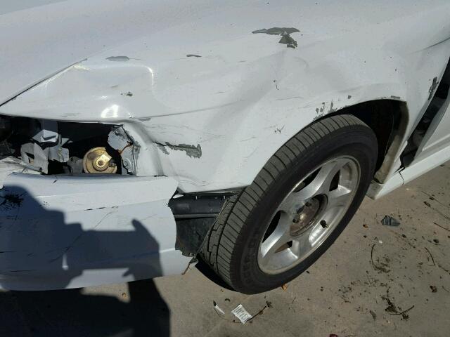 1FAFP40433F436607 - 2003 FORD MUSTANG WHITE photo 9